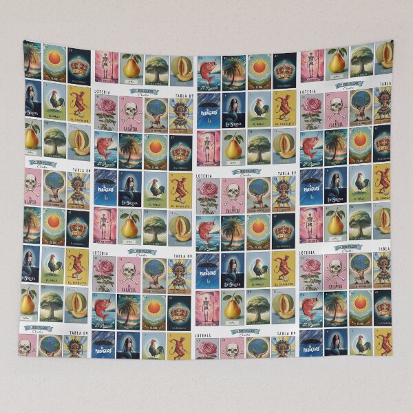 Item preview, Loteria Game Board - Tabla 09 designed and sold by matteflor.