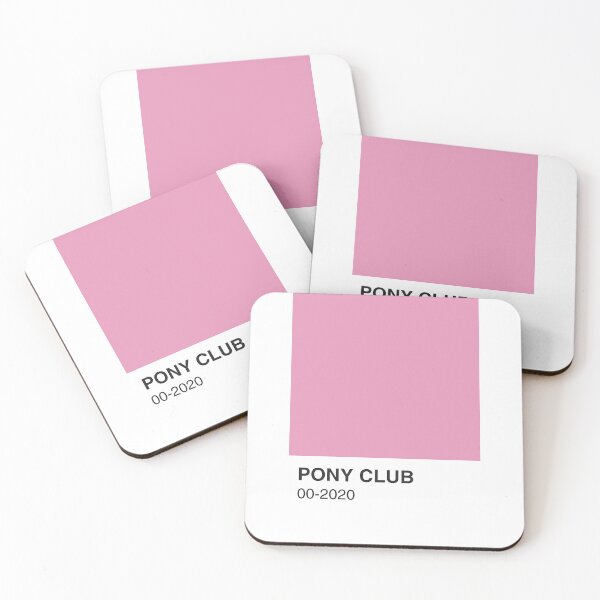 Item preview, Pony Club Song Pink Colour Swatch - Full Width designed and sold by The Colourful Game.