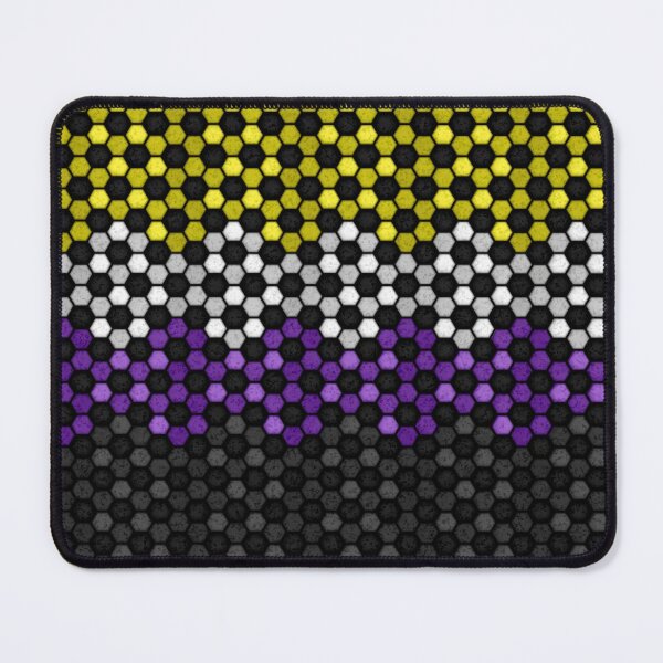 Item preview, Seamless Football Pattern in Non-Binary Pride Flag Colors designed and sold by LiveLoudGraphic.