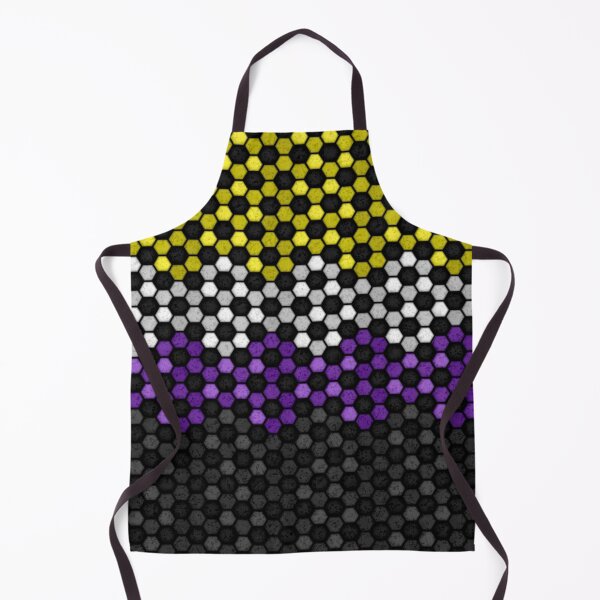 Item preview, Seamless Football Pattern in Non-Binary Pride Flag Colors designed and sold by LiveLoudGraphic.