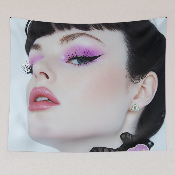 Item preview, Model showcases vibrant makeup look designed and sold by anytka.