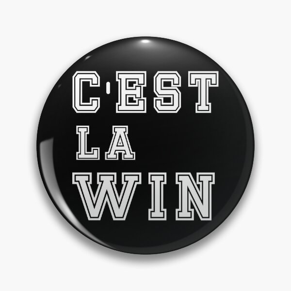 Item preview, "big win" in French in white  designed and sold by PariSeine.