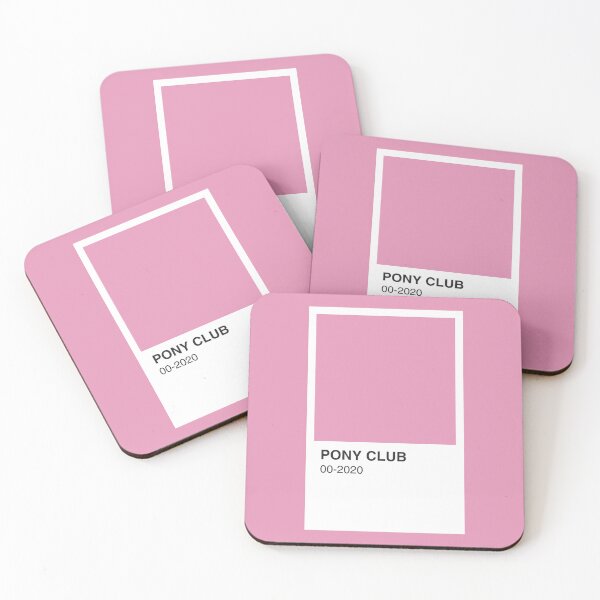 Item preview, Pony Club Song Pink Colour Swatch - Pink Border designed and sold by The Colourful Game.