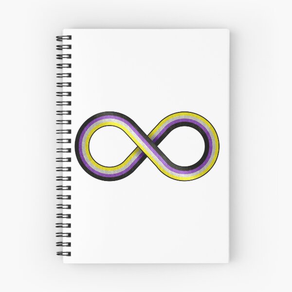 Item preview, Large Infinity Symbol Striped with Non-Binary Pride Flag designed and sold by LiveLoudGraphic.