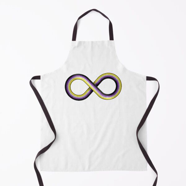 Item preview, Large Infinity Symbol Striped with Non-Binary Pride Flag designed and sold by LiveLoudGraphic.