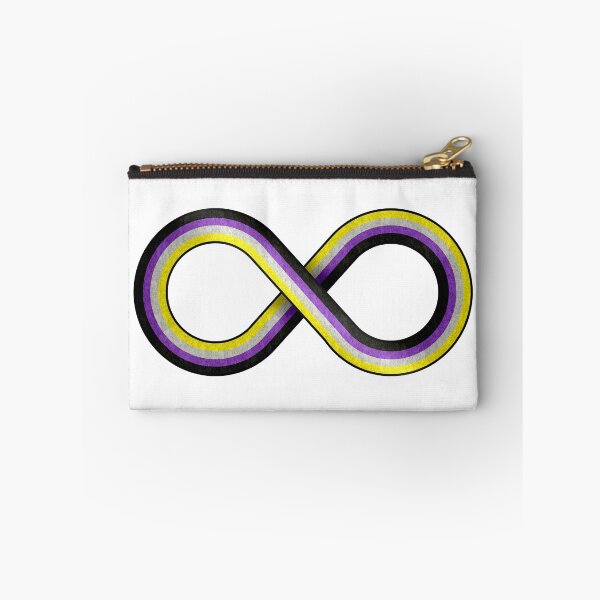 Item preview, Large Infinity Symbol Striped with Non-Binary Pride Flag designed and sold by LiveLoudGraphic.