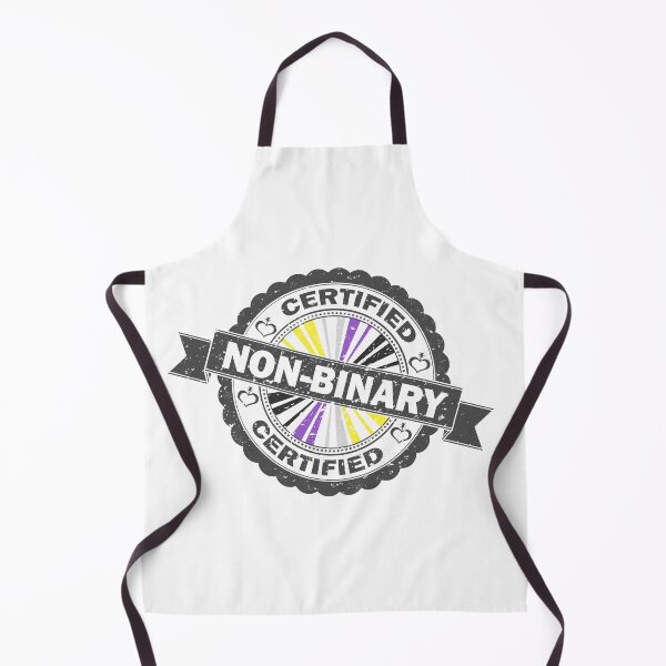 Item preview, Certified Non-Binary Pride Seal of Approval with Pride Flag Background designed and sold by LiveLoudGraphic.