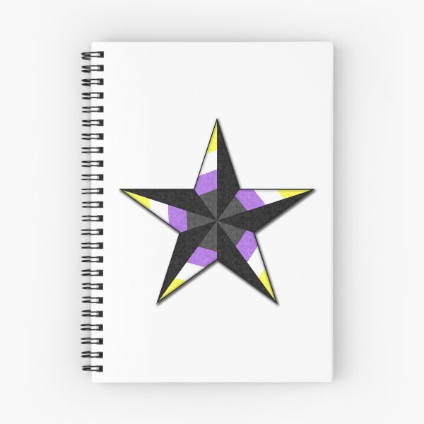 Item preview, Non-Binary Pride Flag Colored Nautical Star designed and sold by LiveLoudGraphic.