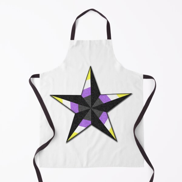 Item preview, Non-Binary Pride Flag Colored Nautical Star designed and sold by LiveLoudGraphic.