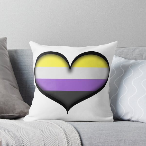 Item preview, Large Vector Heart in Non-Binary Pride Flag Colors designed and sold by LiveLoudGraphic.