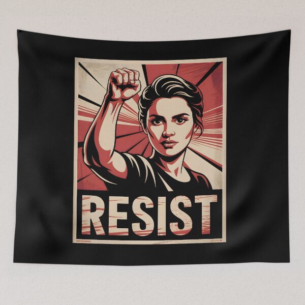 Item preview, Resist Protest March Woman Defend Democracy designed and sold by fizfoz.