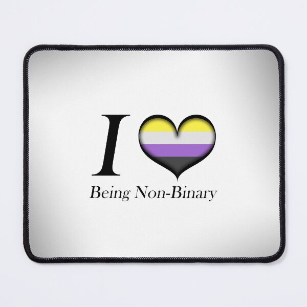 Item preview, I Heart Being Non-Binary Design Pride Flag Colored Heart designed and sold by LiveLoudGraphic.