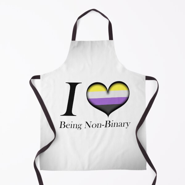 Item preview, I Heart Being Non-Binary Design Pride Flag Colored Heart designed and sold by LiveLoudGraphic.