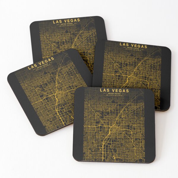 Item preview, Las Vegas Golden Map designed and sold by My Digital Mind.