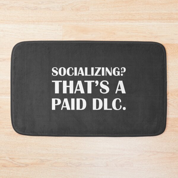 Item preview, Socializing? That’s a Paid DLC. / Introvert Joke Funny T-Shirt Label designed and sold by introvertvibes.