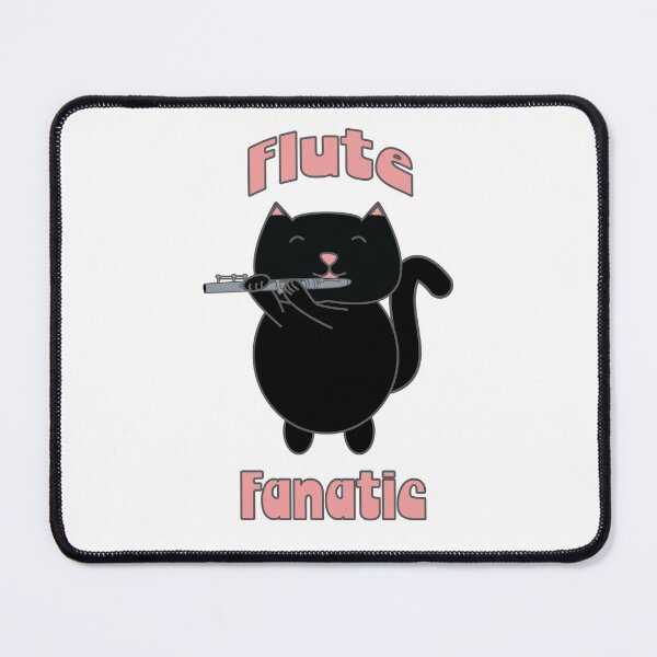 Item preview, Flute Fanatic Black Cat designed and sold by ValeriesGallery.