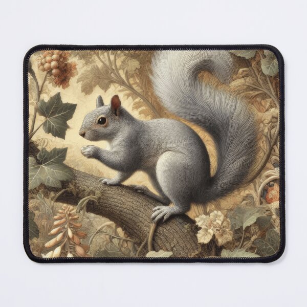 Item preview, Grey Squirrel in an Autumn Forest designed and sold by AntiqueImages.