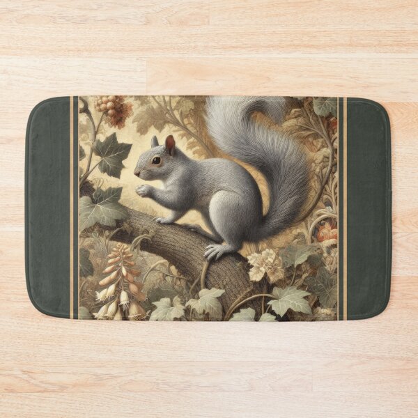 Item preview, Grey Squirrel in an Autumn Forest designed and sold by AntiqueImages.