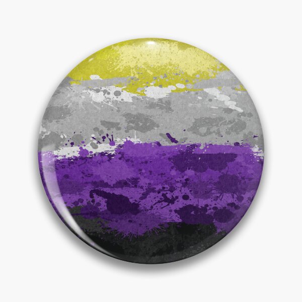 Item preview, Abstract Paint Splatter Non-Binary Pride Flag Pattern designed and sold by LiveLoudGraphic.