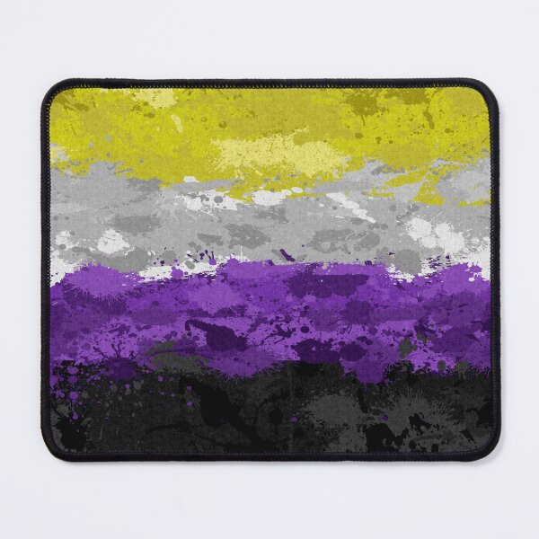 Item preview, Abstract Paint Splatter Non-Binary Pride Flag Pattern designed and sold by LiveLoudGraphic.