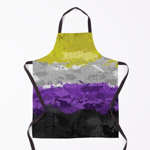 Item preview, Abstract Paint Splatter Non-Binary Pride Flag Pattern designed and sold by LiveLoudGraphic.