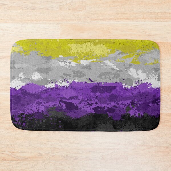 Item preview, Abstract Paint Splatter Non-Binary Pride Flag Pattern designed and sold by LiveLoudGraphic.