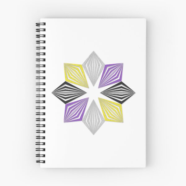 Item preview, Non-Binary Pride Flag Colored Geometric Starburst designed and sold by LiveLoudGraphic.