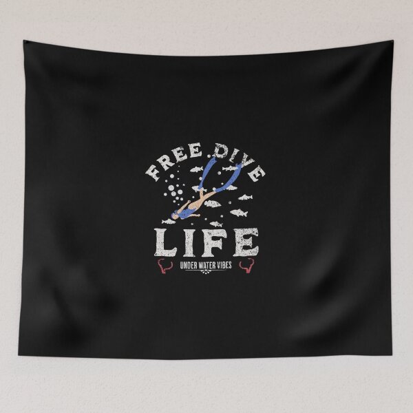 Item preview, Free Dive Life Under Water Vibes Female diver Design designed and sold by MoeTiff.