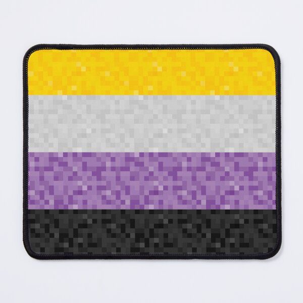 Item preview, Non-Binary Pride Pixel Flag Repeating Background designed and sold by LiveLoudGraphic.