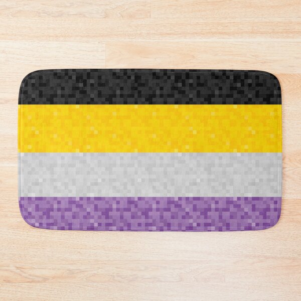 Item preview, Non-Binary Pride Pixel Flag Repeating Background designed and sold by LiveLoudGraphic.