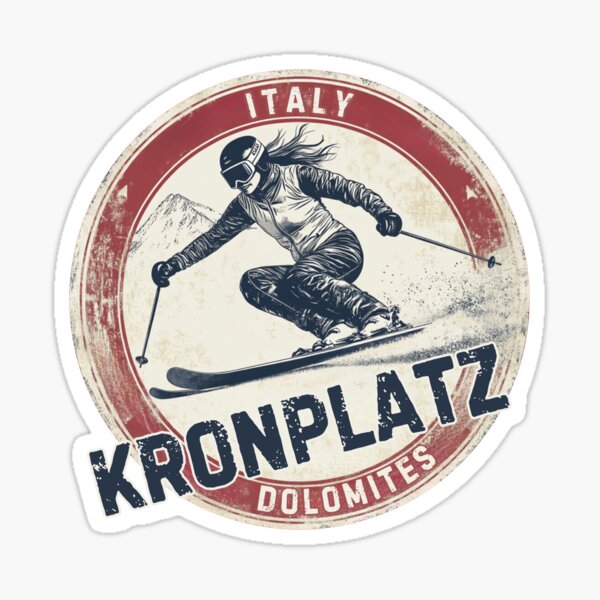 Autocollant Vintage Domaine Skiable Dolomiti Superski – Accessoire Ski Italie