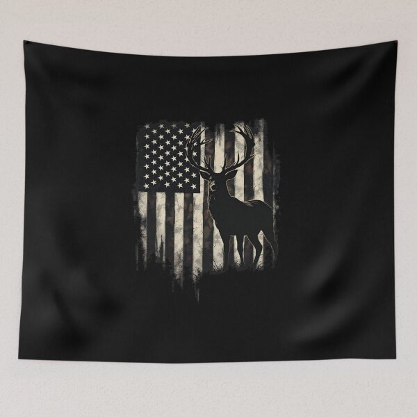 Item preview, uas flag with deer  designed and sold by jkrphoto.