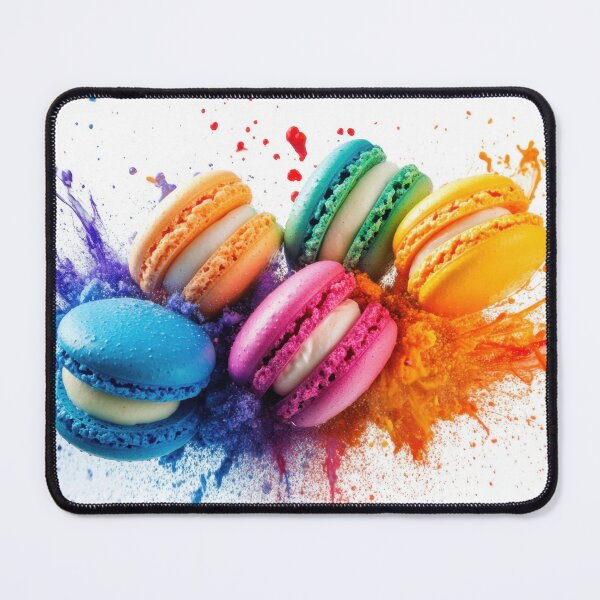 Item preview, Colorful macarons splash art display designed and sold by anytka.
