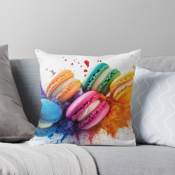 Item preview, Colorful macarons splash art display designed and sold by anytka.