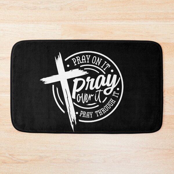 Item preview, Pray On It Christian Cross Bible Verse designed and sold by uFit.