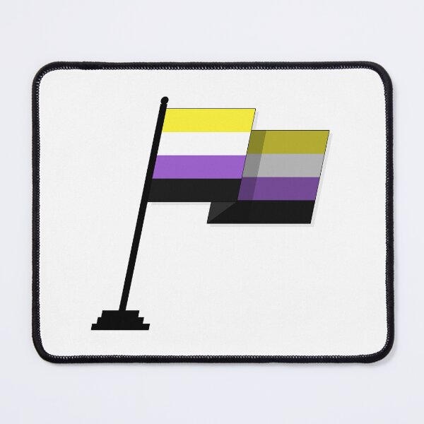 Item preview, Large Waving Flag in Non-Binary Pride Flag Colors designed and sold by LiveLoudGraphic.
