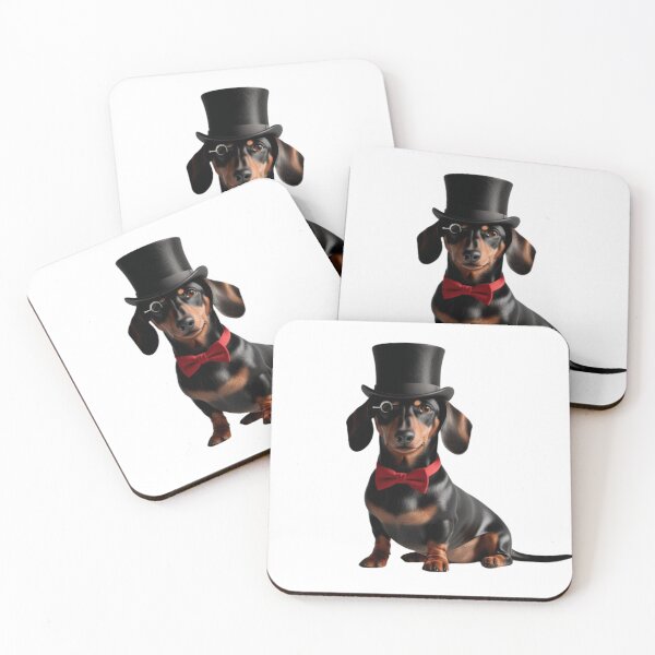 Item preview, Elegant gentleman dachshund – Sophisticated and graceful design designed and sold by StormArte.