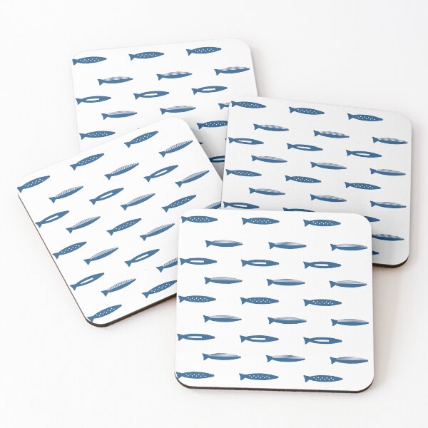 Item preview, Minimalist Nautical Fish Pattern – Ocean-Themed Design designed and sold by Bella-Bear.