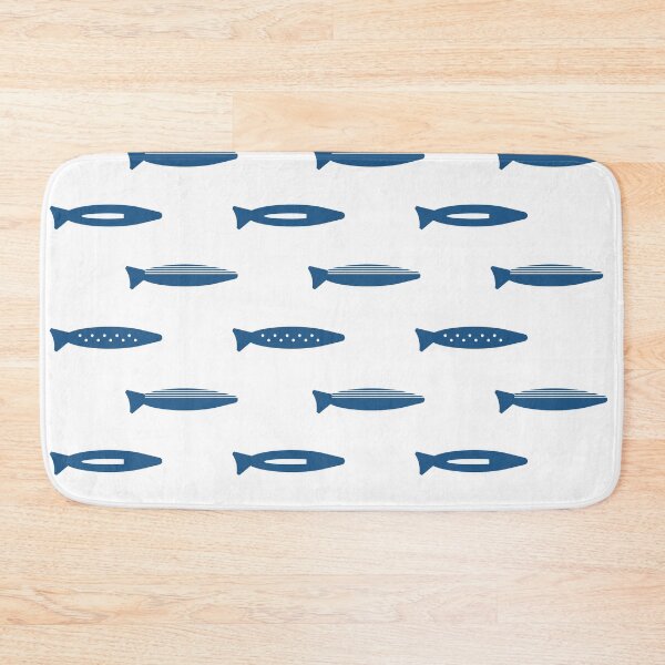 Item preview, Minimalist Nautical Fish Pattern – Ocean-Themed Design designed and sold by Bella-Bear.