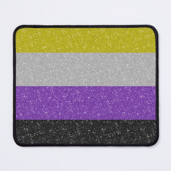 Item preview, Faux Glitter Non-Binary Pride Flag Background designed and sold by LiveLoudGraphic.