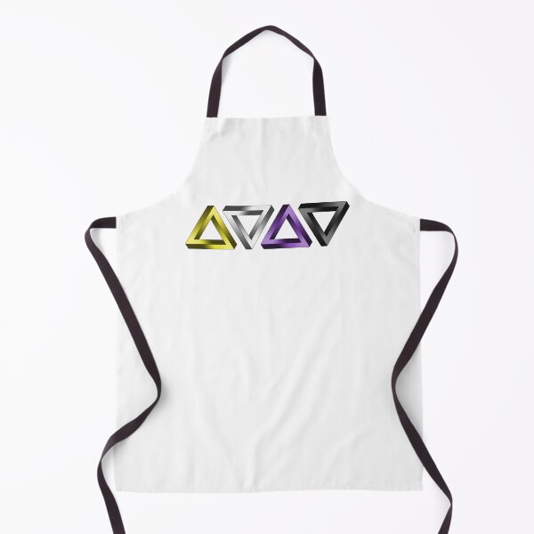 Item preview, Non-Binary Pride Flag Colored Twisted Triangles Optical Illusions designed and sold by LiveLoudGraphic.