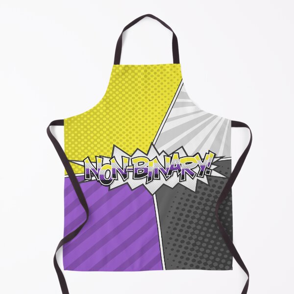 Item preview, Halftone Non-Binary Pride Typography with Flag Background designed and sold by LiveLoudGraphic.