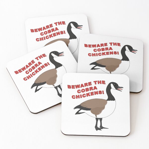 Item preview, Beware the Cobra Chickens designed and sold by Sara Joudrey.