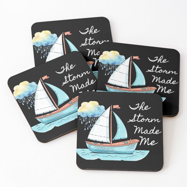 Item preview,  The Storm Made Me – Motivational Sailboat Art designed and sold by ArtbyCrystal.