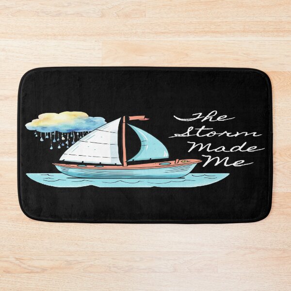 Item preview,  The Storm Made Me – Motivational Sailboat Art designed and sold by ArtbyCrystal.