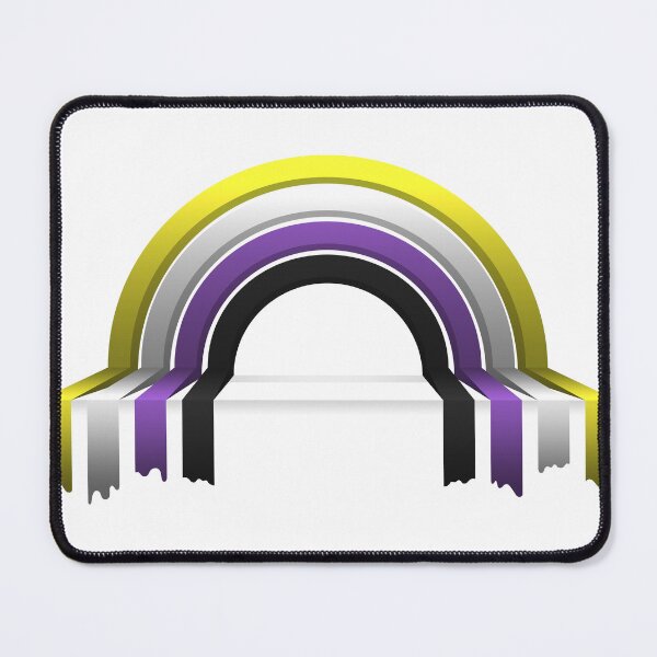 Item preview, Non-Binary Pride Flag 3D Drip Rainbow Design designed and sold by LiveLoudGraphic.