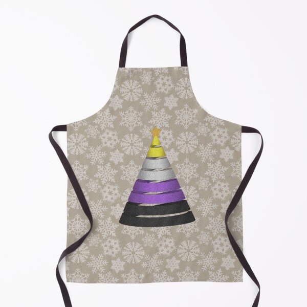 Item preview, Large Spiral Non-Binary Pride Flag Christmas Tree Vector designed and sold by LiveLoudGraphic.