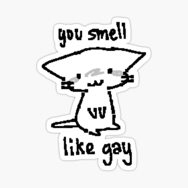 gay smell Sticker
