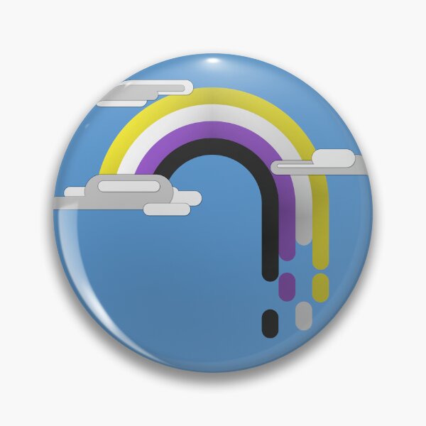 Item preview, Non-Binary Pride Flag Minimalist Drip Rainbow Design designed and sold by LiveLoudGraphic.