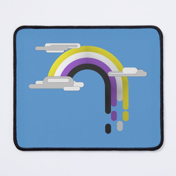 Item preview, Non-Binary Pride Flag Minimalist Drip Rainbow Design designed and sold by LiveLoudGraphic.